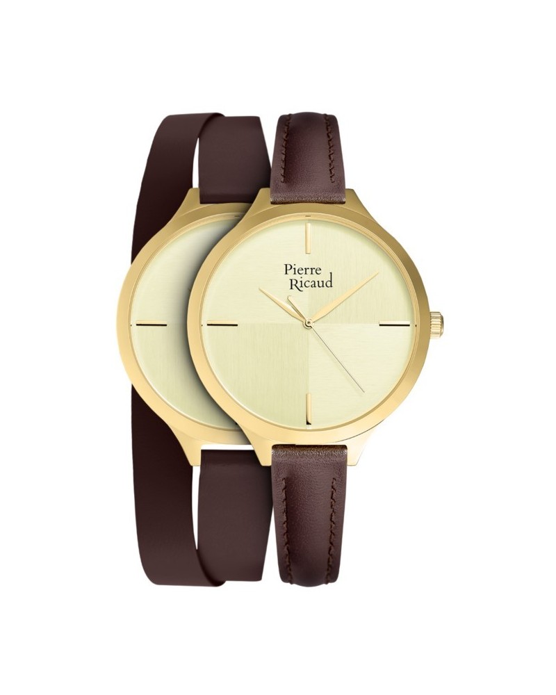 Damenuhr Pierre Ricaud P22005.1B11LQ/T - SET